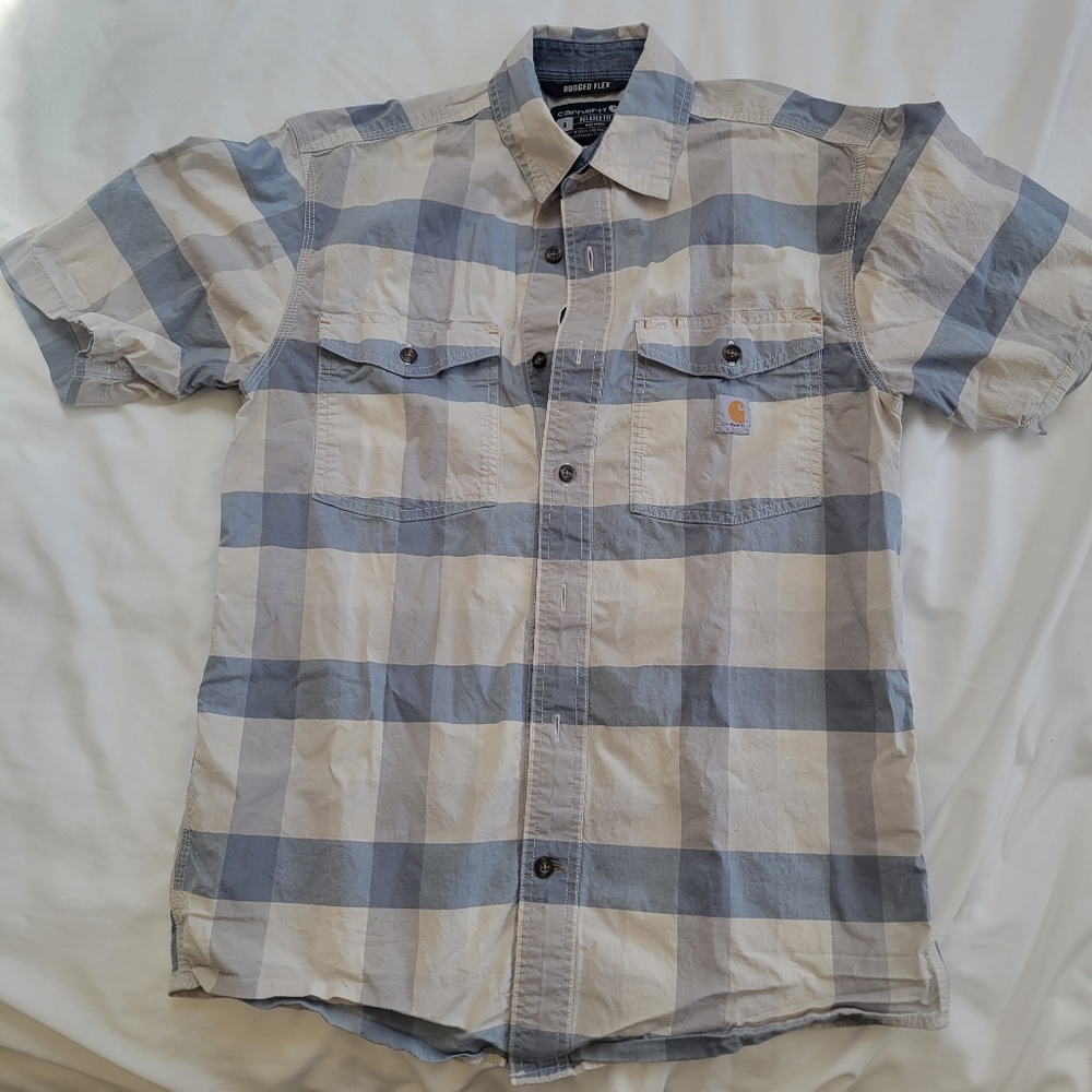 Men's Carhartt Short Sleeved Button Down Small